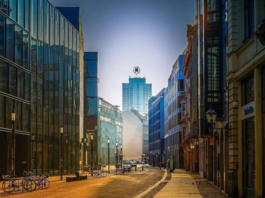 Stylisches Zentrales City-Apartment Mit 2 Balkonen Leipzig Buitenkant foto
